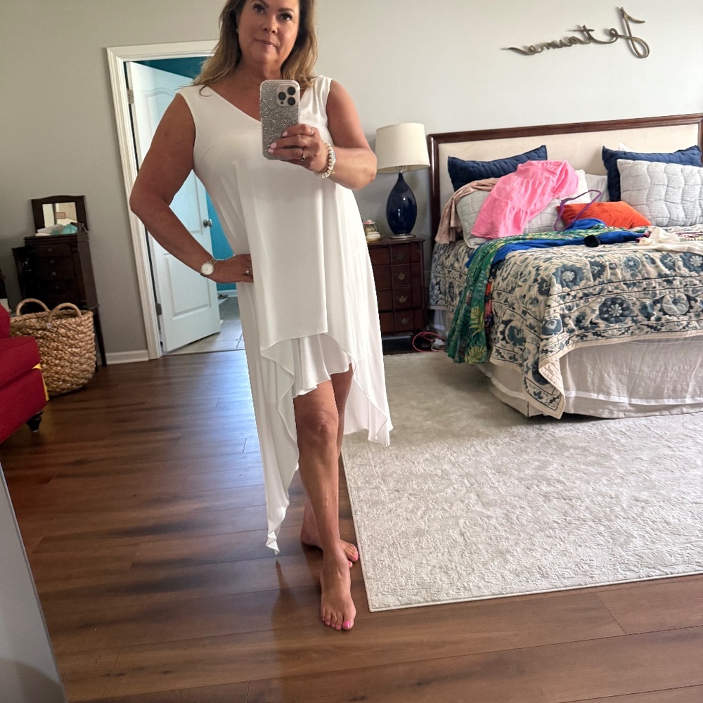 White BCBG max dress